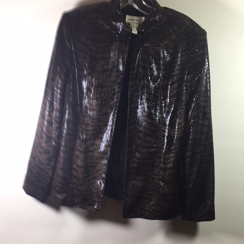 Jenni Max High Neck Loop Closure Jacket Size 20 - image 1